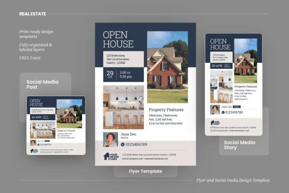 A Practical Guide to Real Estate Open House Templates Combo