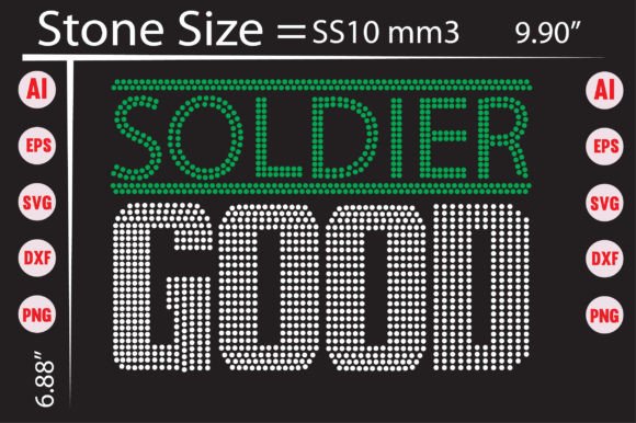 Crafting Precision and Patriotism with Good Soldier Rhinestone Templates