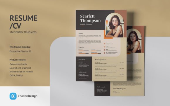 Elevate Your Career Narrative with Resume CV PSD Design Templates Vol 197