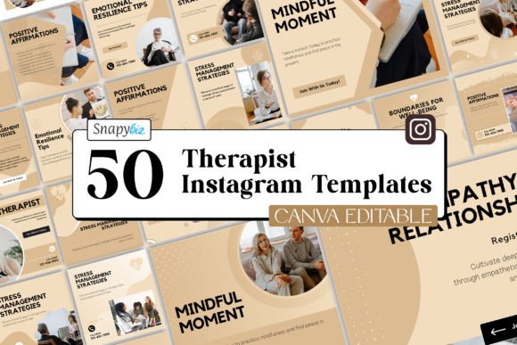 Elevate Your Practice: Therapist Instagram Canva Templates