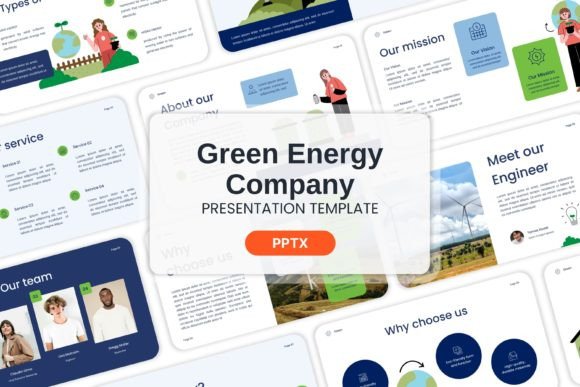Green Energy Company - PPT Templates: Elevate Your Professional Presentations