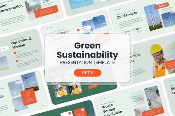 Green Sustainability PPT Templates for Modern Business