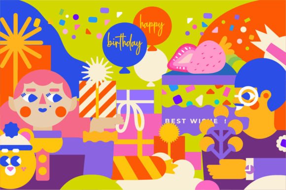 Happy Birthday, 3 Templates and 1 Banner: A Complete Digital Kit for Vibrant Children’s Party Designs