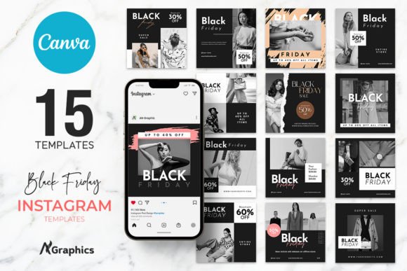 Master Black Friday Marketing with 15 Instagram Post Templates