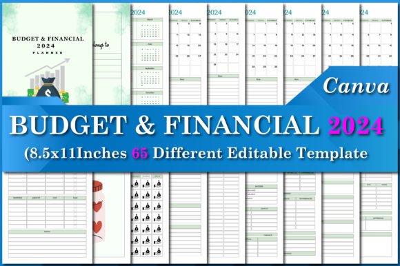 Mastering Personal Finance: The Definitive Guide to BUDGET FINANCIAL 2024 Canva Templates