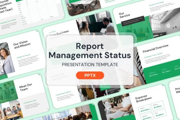 Mastering Visual Communication with Report Management Status - PPT Templates
