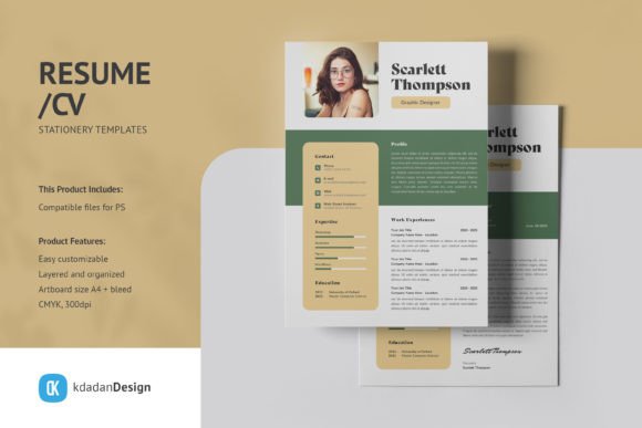 Modernize Your Application with Resume CV PSD Design Templates Vol 205