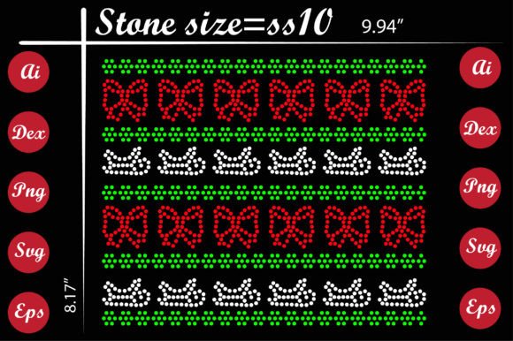 Pattern Christmas Rhinestone Templates: Elevate Your Festive Projects