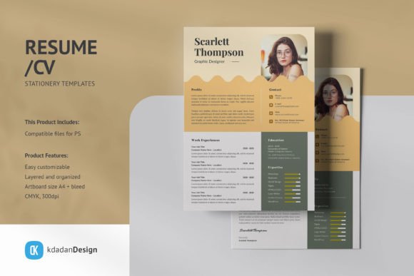 Resume CV PSD Design Templates Vol 199: A Modern Professional Toolkit