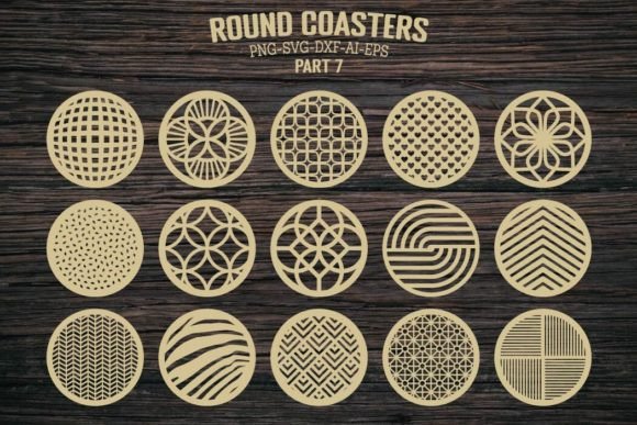 Round Coaster Templates Cut Files SVG: Your Guide to Multipurpose Craft Projects