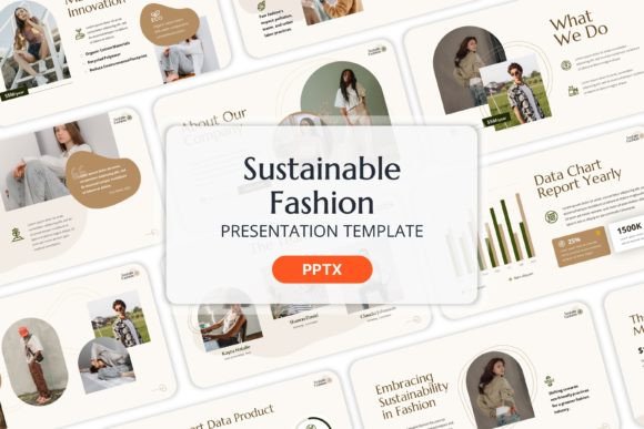 Sustainable Fashion - PPT Templates: Professional Design for Modern Brands