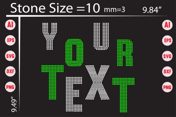 Transform Your Creations with the Ultimate Your Text Rhinestone Templates Design