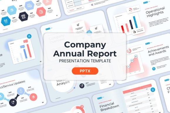 Transforming Data into Design: Mastering Company Annual Report - PPT Templates