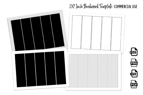 Unleash Your Creativity with 2X7 Inch Bookmark Blank Design Templates